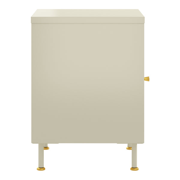 Beistellschrank Lindau 56x40x40 cm Cremeweiß [en.casa]