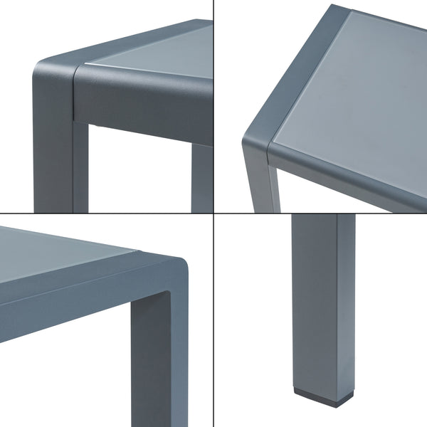 Sonnenliegenset Baragiano 3-tlg. Aluminium [casa.pro]