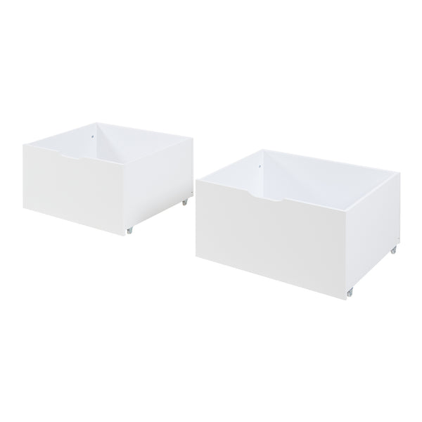 Hausbett Surnadal 90x200 cm Kiefernholz Weiß/Natur [en.casa]