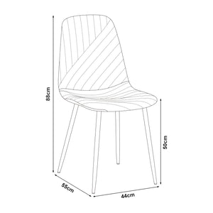 Essgruppe Hemnes 5-teilig rund Hellbraun [en.casa]