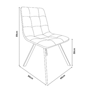 Essgruppe Hemnes 5-teilig Eicheoptik/Dunkelgrau [en.casa]