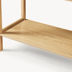 Konsolentisch Ferrersp mit 2 Schubladen 100x40x80 cm Eicheoptik/Sandfarben [en.casa]