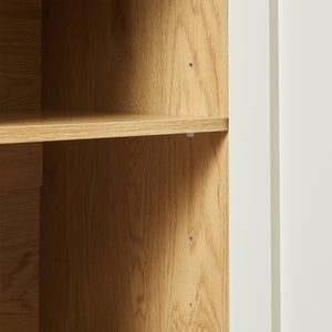 Sideboard Ferrersp mit 2 Türen 80x80x40 cm Eicheoptik/Sandfarben [en.casa]