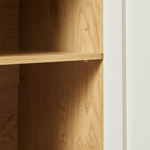 Sideboard Ferrersp mit 2 Türen 80x80x40 cm Eicheoptik/Sandfarben [en.casa]