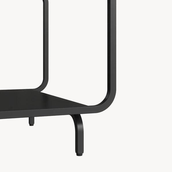 Couchtisch Færder 115x50x45 cm Stahl Schwarz [en.casa]