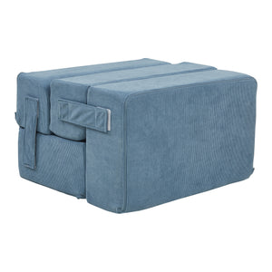 Haustiertreppe Joelerhatra 4-tlg. 45x50x45 cm Cord Blau [en.casa]