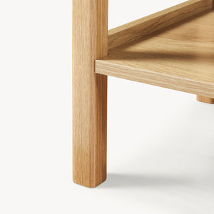 Konsolentisch Ferrersp mit 2 Schubladen 100x40x80 cm Eicheoptik/Sandfarben [en.casa]