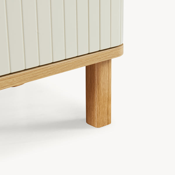 Hochschrank Ferrersp 160x42x35 cm Eicheoptik/Sandfarben [en.casa]