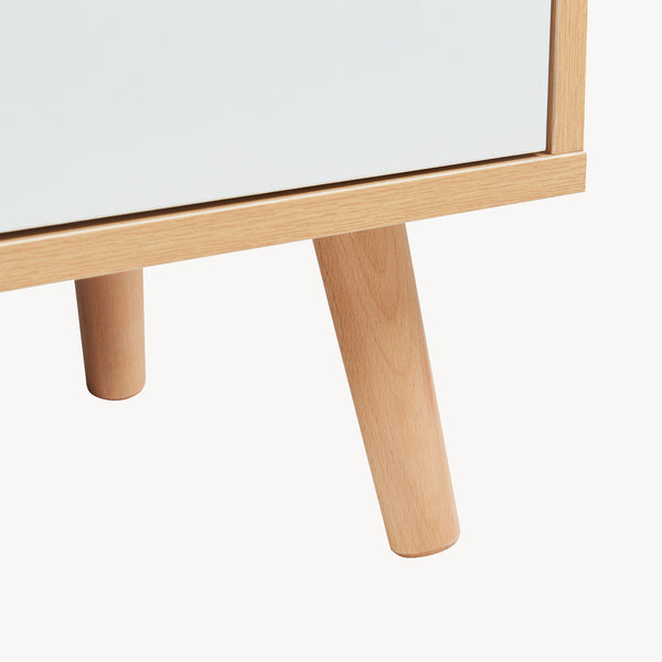 Nachttisch Bordkak 55x48x30 cm Eicheoptik/Weiß [en.casa]