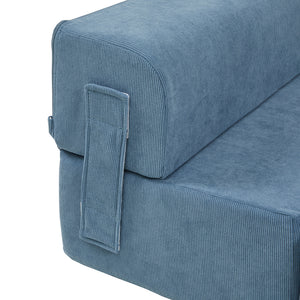 Haustiertreppe Joelerhatra 4-tlg. 45x50x45 cm Cord Blau [en.casa]