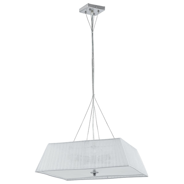 Hängeleuchte Walsum 4x E14 Ø45x113 cm Weiß lux.pro