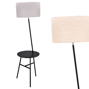 Stehleuchte 160x45cm mit Tisch Stehlampe Lampe Leuchte Standleuchte [lux.pro]