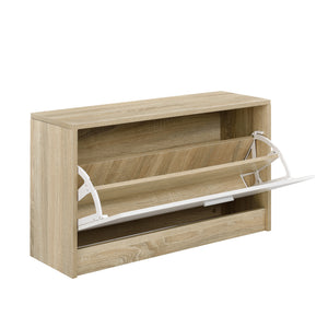Schuhschrank Artern mit Garderobe und Spiegel en.casa