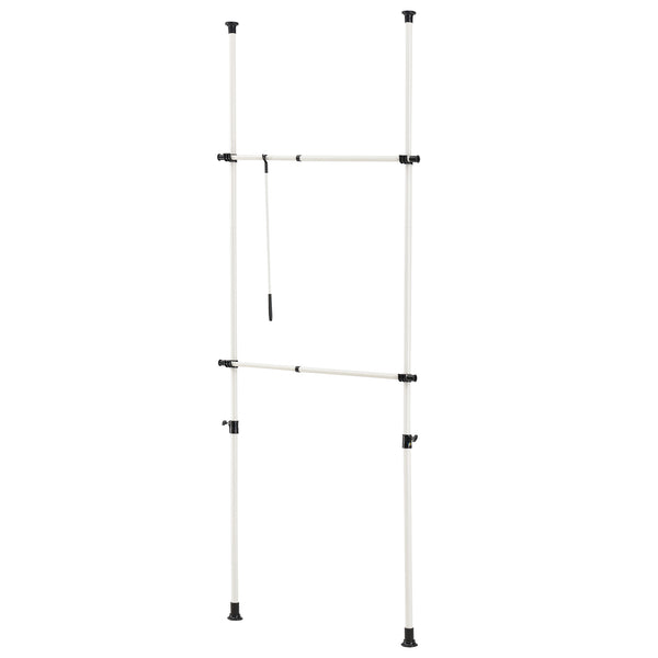 Teleskopgarderobe Kemi Weiß [en.casa]