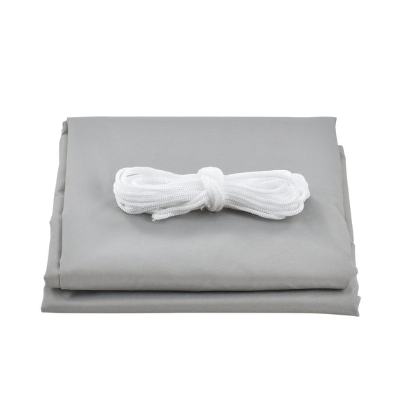 Sonnensegel Rechteckig 300x500 cm Hellgrau en.casa