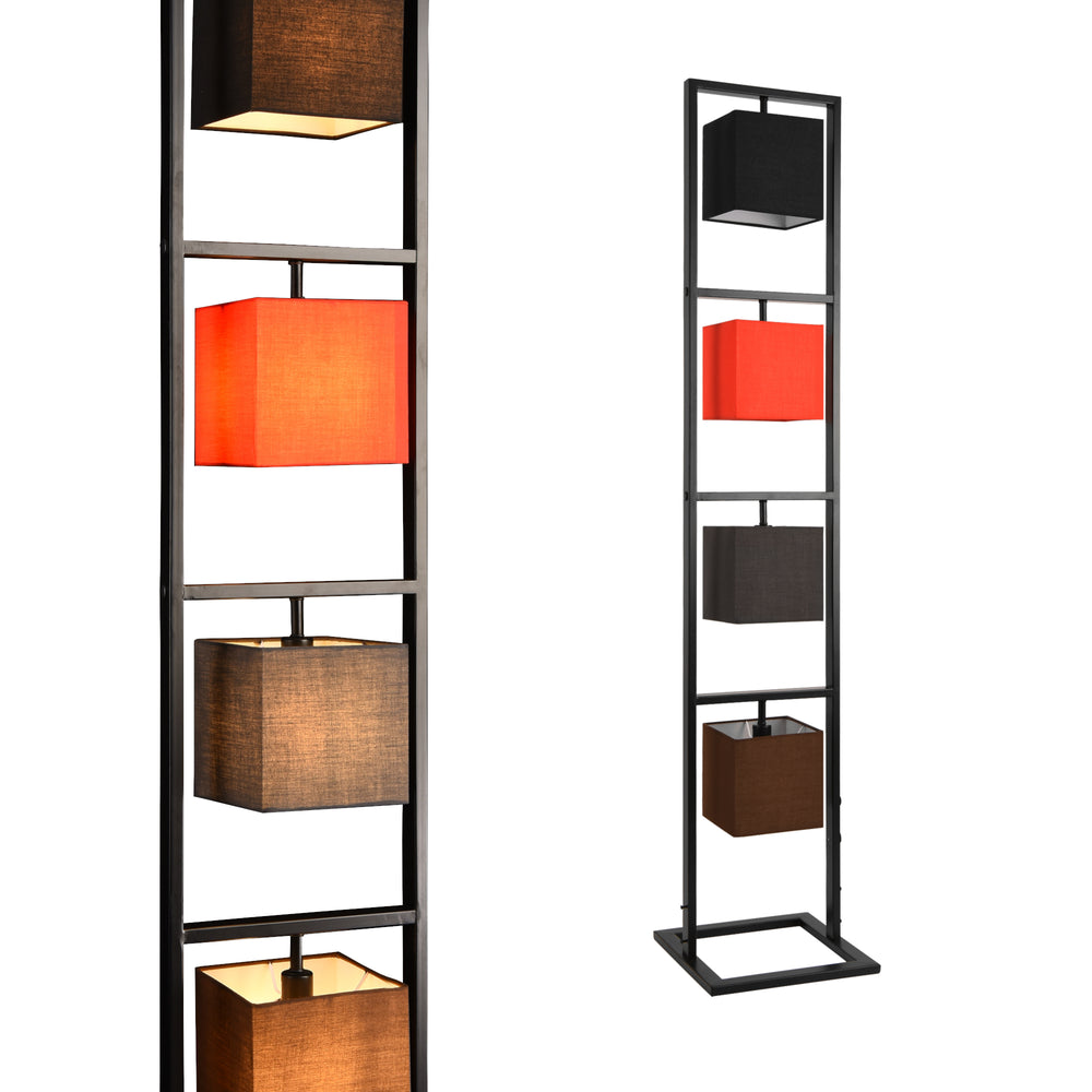 Stehleuchte Tavira 147 cm 4xE14 Max. 40W Industrial-look Metall Mehrfarbig lux.pro