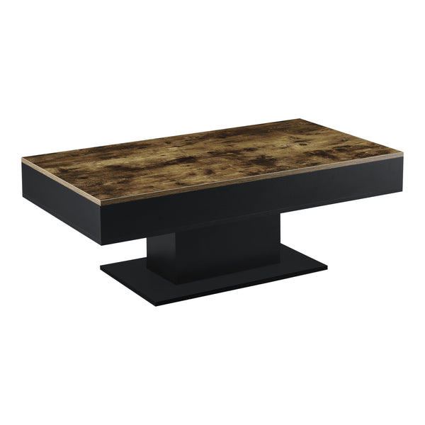 Couchtisch Lünen Holzoptik/Schwarz [en.casa]