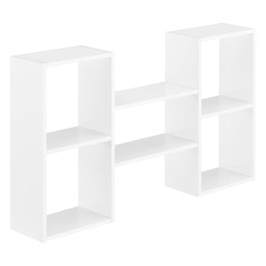 Wandregal Lillesand mit 5 Ablagen 101x18x60 cm Weiß [en.casa]