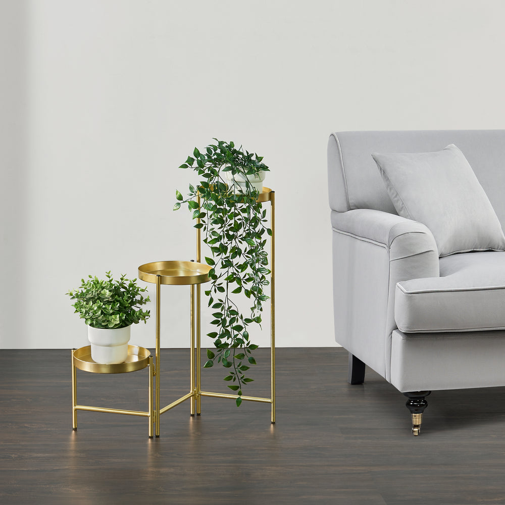 Blumenständer Kallo Messingfarben [en.casa] - premiumXL