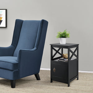 Beistelltisch Utajärvi Kaffeetisch 74x40x40cm Couchtisch Schwarz [en.casa]