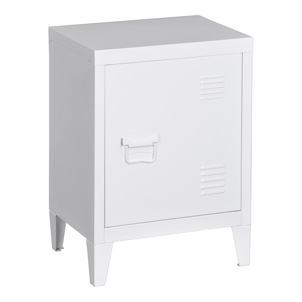 Nachtschrank Inari Türgriff links Stahl [en.casa]