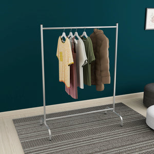 Kleiderständer Staffanstorp 137x104x48cm Silber [en.casa]