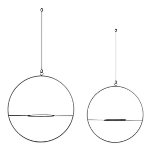 Pflanzhänger Opsterland im 2er Set Schwarz [en.casa]