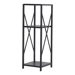 Kaminholzregal Tinglev Stahl 34x34x105,5 cm Schwarz [en.casa]