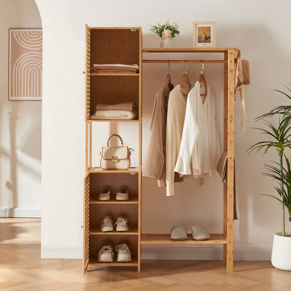 Garderobenständer Oldsum Bambus [en.casa]