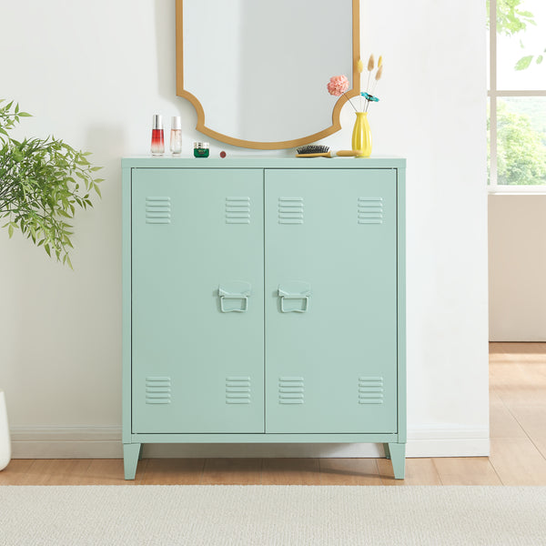 Metallschrank Oripää - 90x80x33cm - Pastellgrün