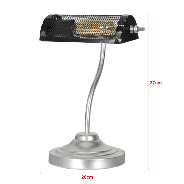 Tischleuchte Ditton Silber / Schwarz [lux.pro]