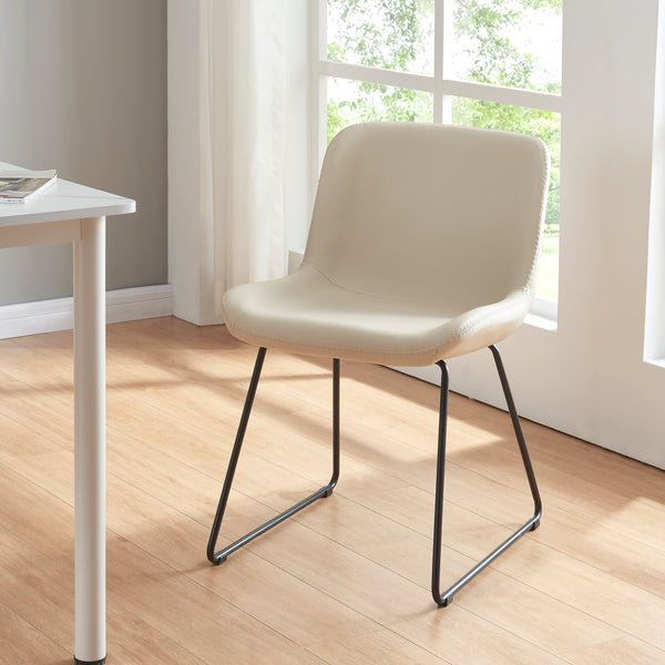 Esszimmerstuhl Kannus 2er Set Beige [en.casa]