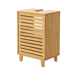 Waschbeckenunterschrank Iveland 60x40x30cm Bambus [en.casa]