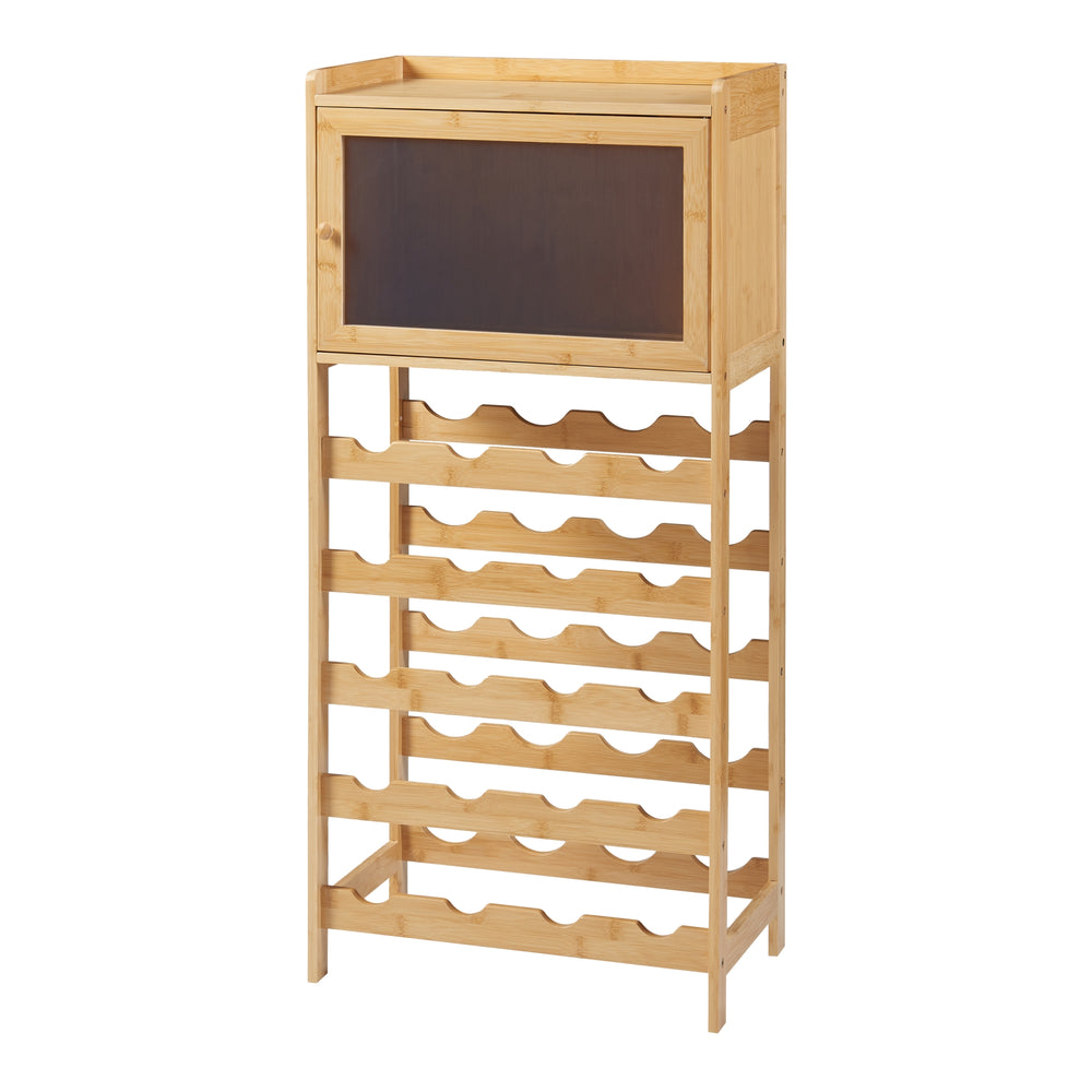 Weinregal Gjerstad 100x47x28cm Bambus Natur [en.casa] - premiumXL
