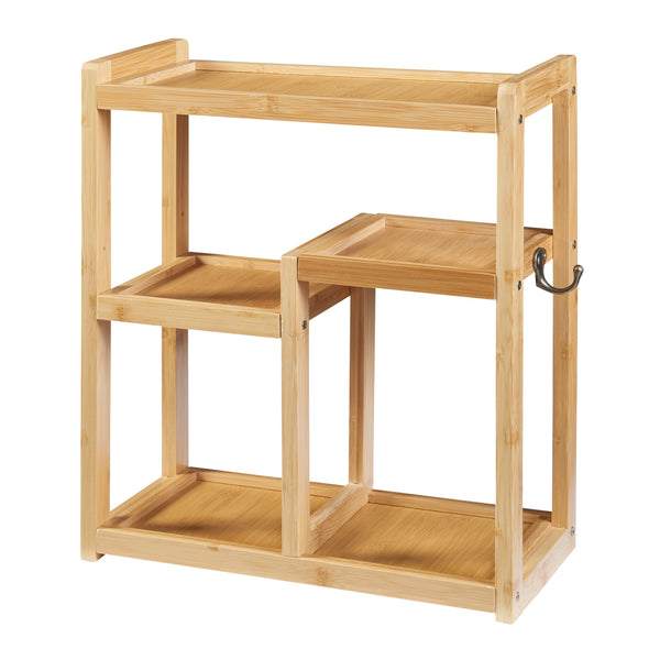 Badezimmerregal Höör 42x37x17 cm Bambus [en.casa]