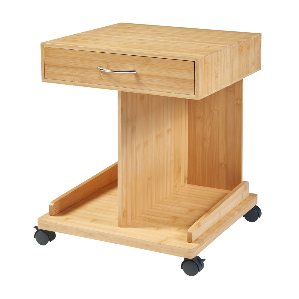 Rolltisch Jokkmokk 56,5x43x43 cm Bambus [en.casa] - premiumXL