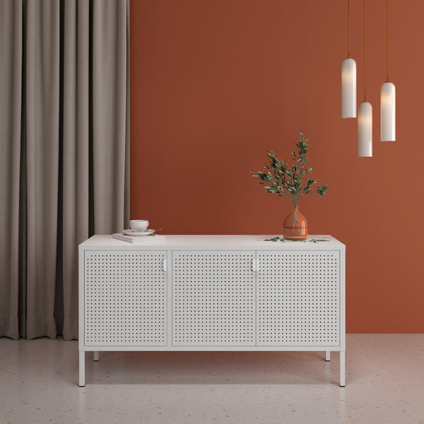 Fernsehschrank Castelli 114 x 40 x 60 cm Stahl [en.casa]