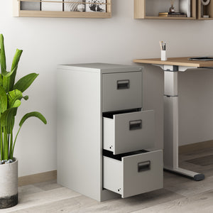 Schubladenschrank Rääkkylä 103x45x62cm Stahl [en.casa]