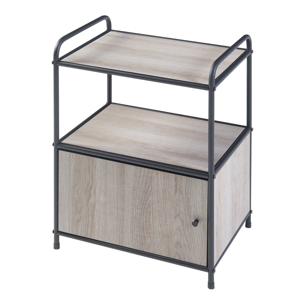 Beistelltisch Gulen Schwarz/Eiche - Optik [en.casa] - premiumXL