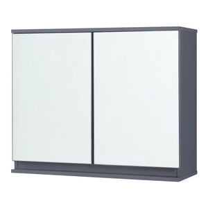 Spiegelschrank Overath 60x20x50 cm Grau [en.casa]