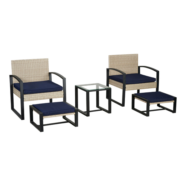 Gartenmöbelset Calvello 5-tlg. [casa.pro]