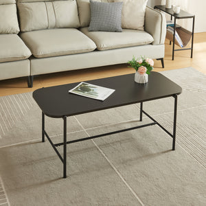 Couchtisch Samnanger 110x50x45cm Schwarz [en.casa]