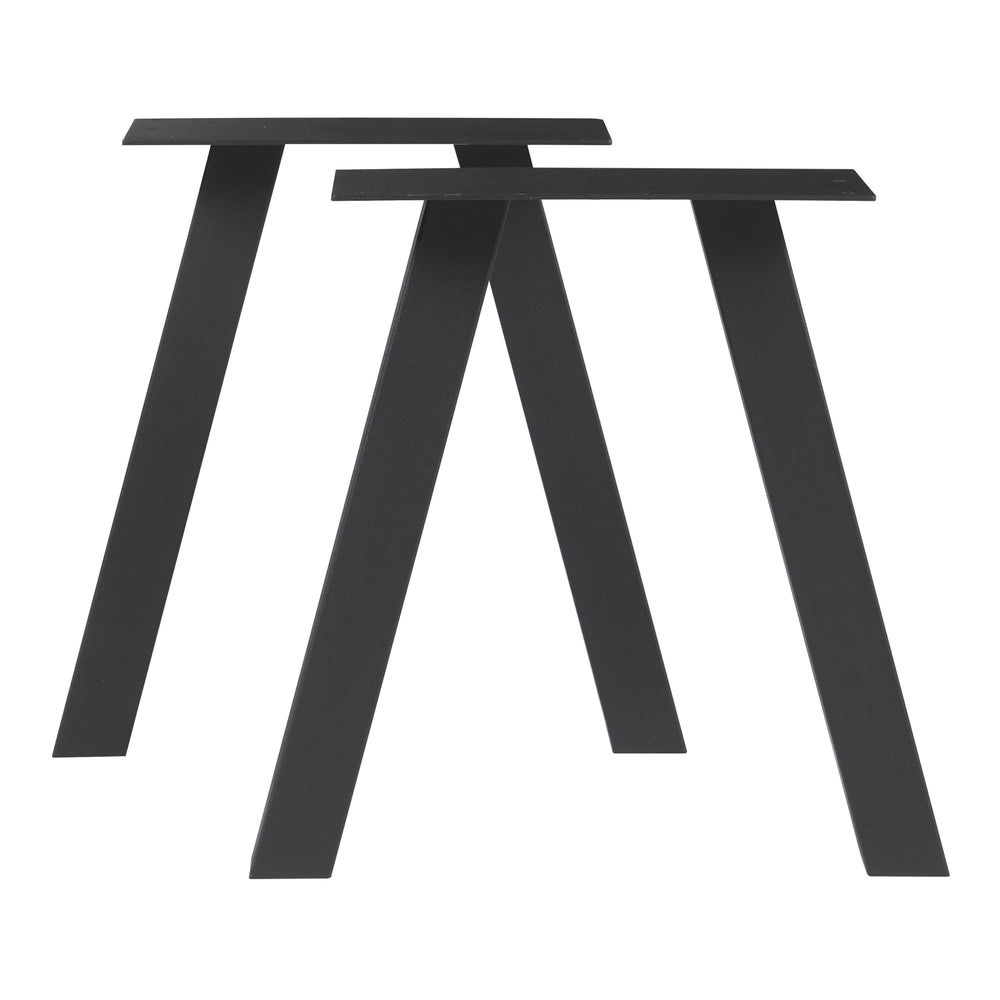 Tischgestell 2er Set Mariager 42x40cm Schwarz [en.casa] - premiumXL