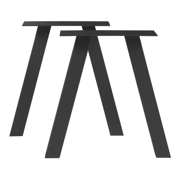 Tischgestell 2er Set Mariager 42x40cm Schwarz [en.casa]