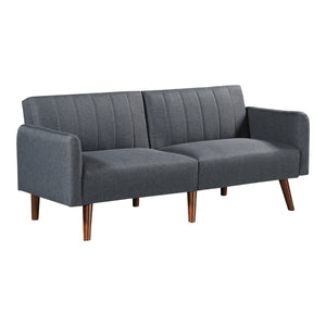 Schlafsofa Malå mit Liegefunktion 175x70x72 cm Grau [en.casa]