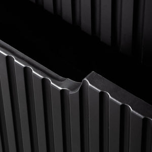 Doppelwaschtisch Skelbolu 120x72x40 cm Schwarz [en.casa]