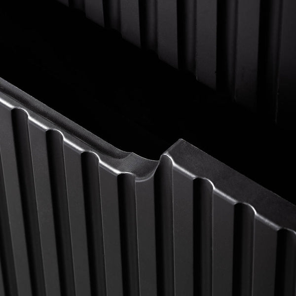 Doppelwaschtisch Skelbolu 120x72x40 cm Schwarz [en.casa]