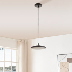 Hängeleuchte Oupilu mit integrierten LEDs Metall 120x25x25 cm Schwarz/Weiß [lux.pro]