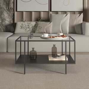 Couchtisch Nynna 90x50x50 cm Schwarz [en.casa]