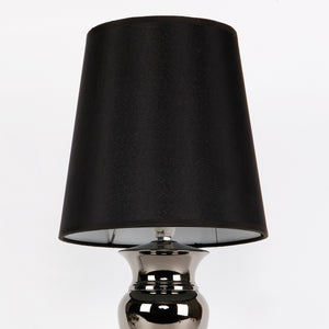 Moderne Tischlampe H:48cm Schwarz Tischleuchte Lampe Leuchte [Lux.Pro]